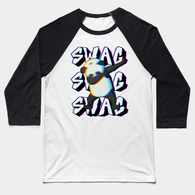 Panda swag Baseball T-Shirt by Qibar Design